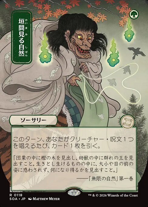 垣間見る自然