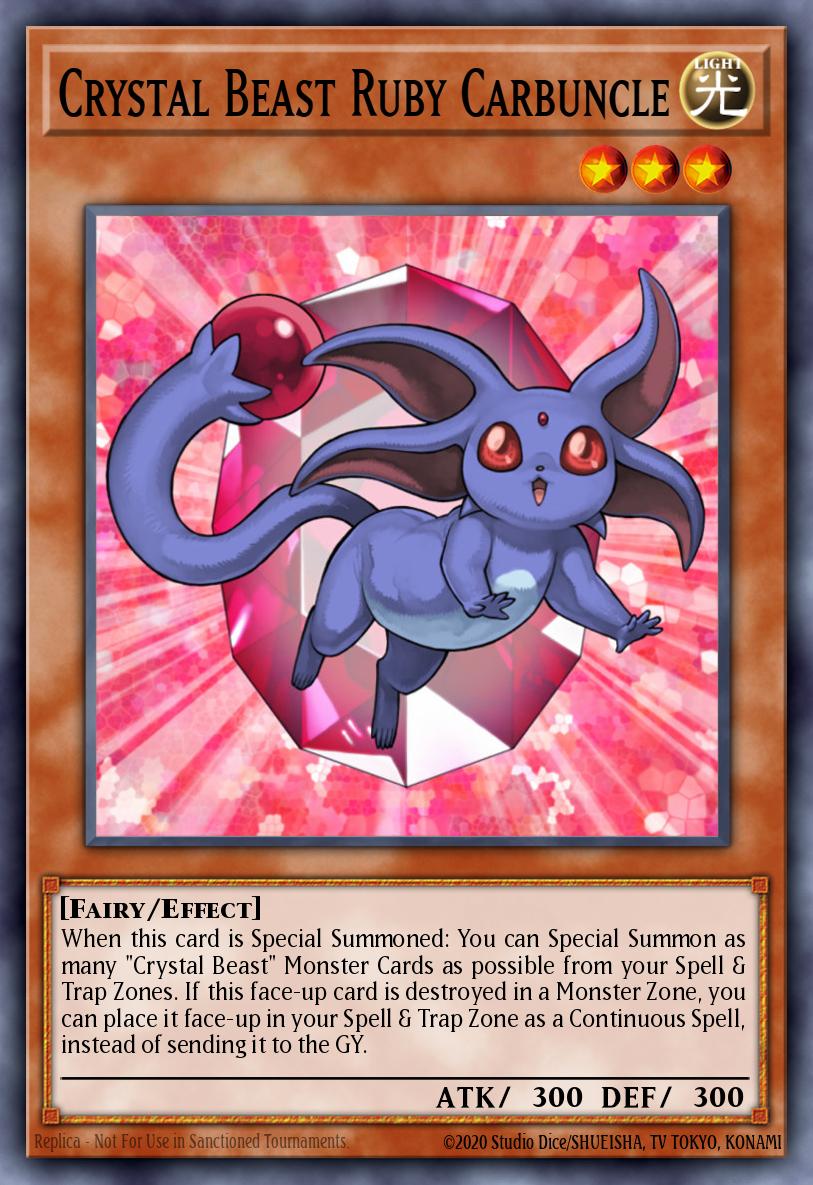 Bestia Cristallo Carbuncle Rubino