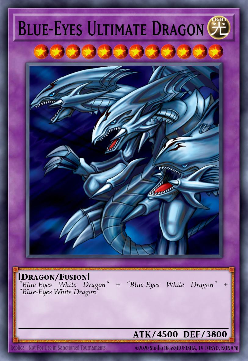 Blauäugiger ultimativer Drache