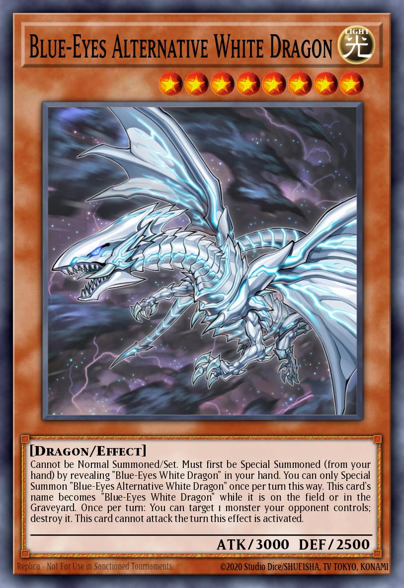 Blauäugiger alternativer weißer Drache