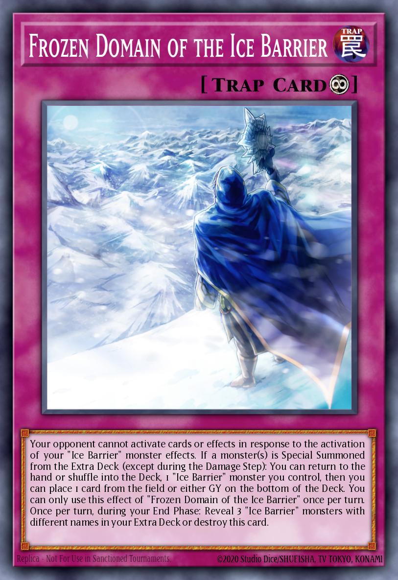 Frozen Domain of the Ice Barrier